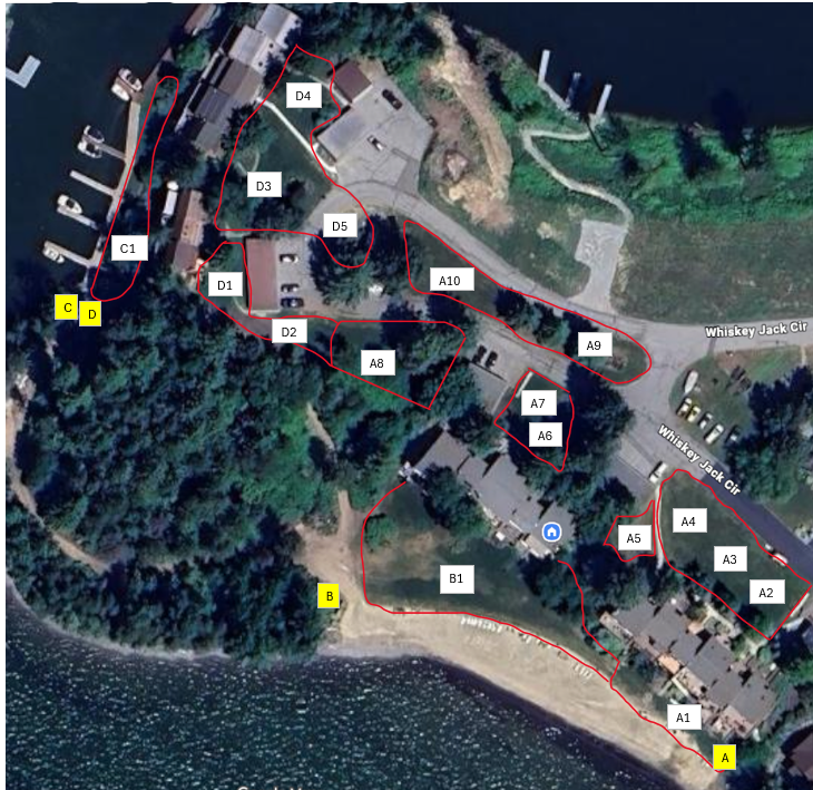 Irrigation zone map